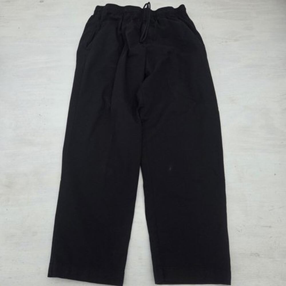 Chef Works Black Chef Pants Mens XL Elastic Waist Kitchen Uniform Workwear